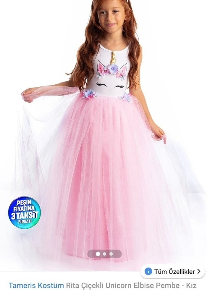 Kız çocuk parti elbisesi - Görsel 2