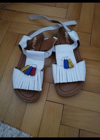 Minipicco marka hakiki deri sandalet - Görsel 2