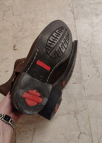 Kahverengi Süet Tokalı Biker Bot - Görsel 3