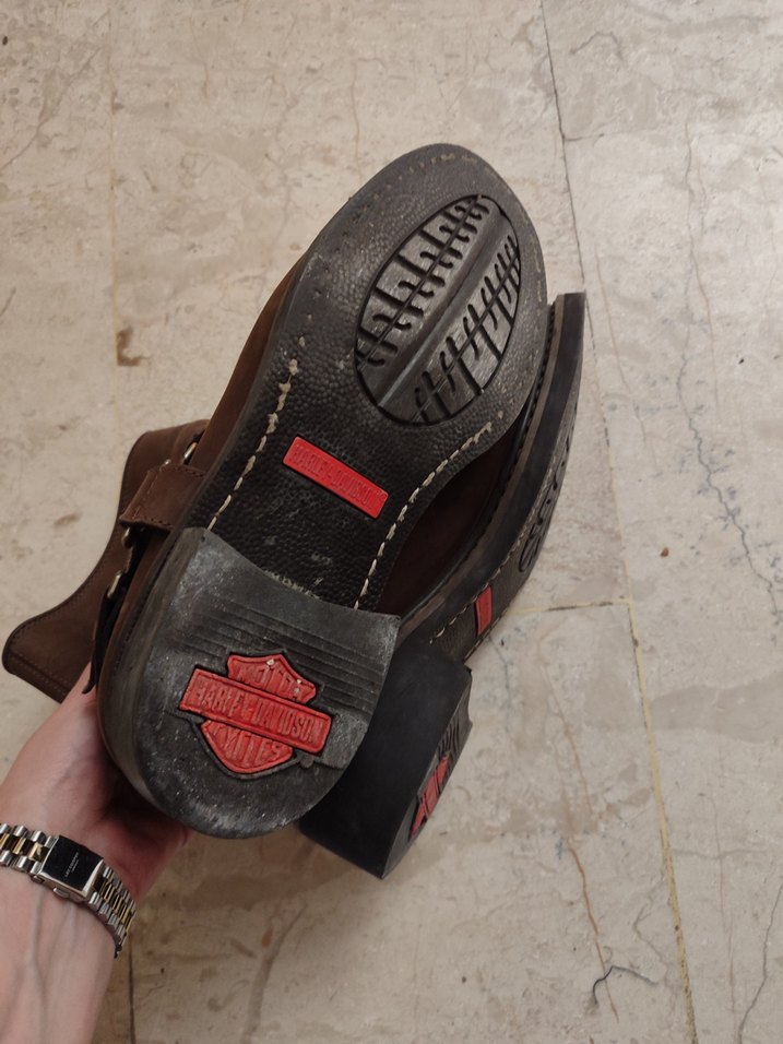 Kahverengi Süet Tokalı Biker Bot - Görsel 3