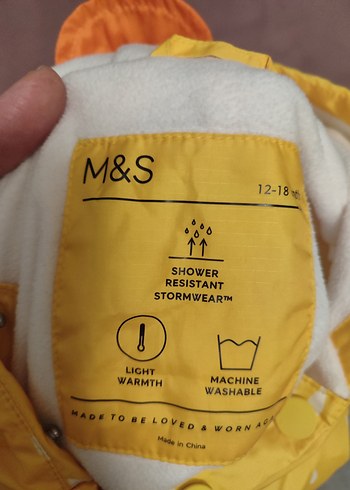 Sarı Düğmeli Bebek Tulumu 12-18 ay - Görsel 2