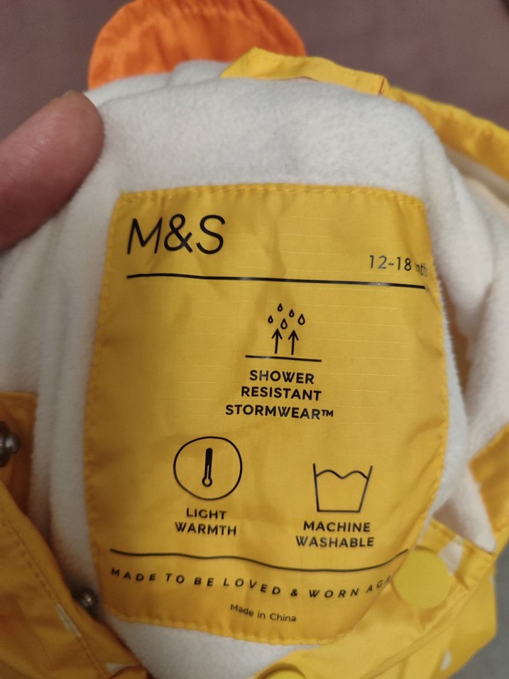 Sarı Düğmeli Bebek Tulumu 12-18 ay - Görsel 2