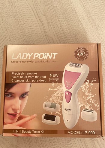LADYPOINT 4'ü 1 Arada Epilatör ve Nasır Temizleyici