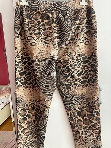 Leopar Likralı Pantolon - Görsel 4