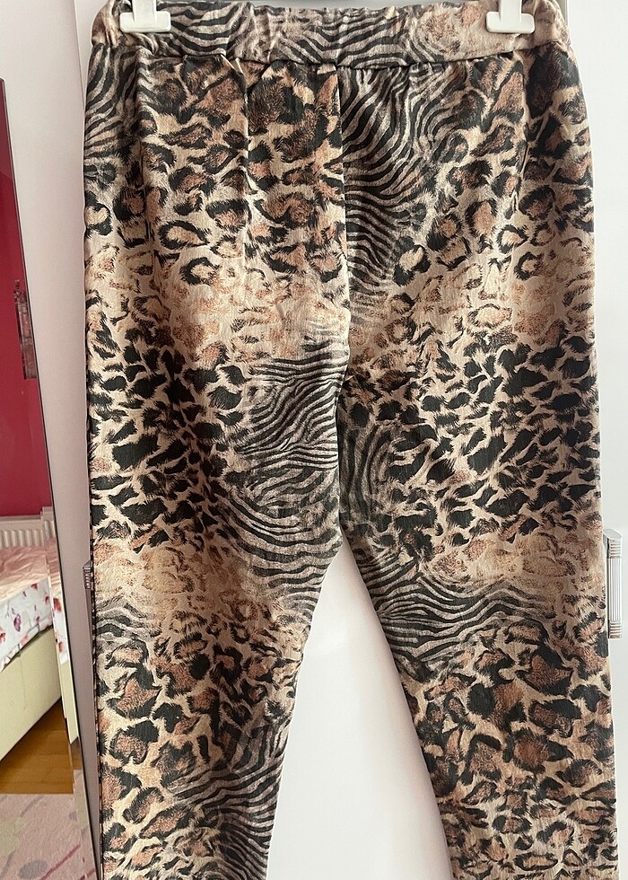 Leopar Likralı Pantolon - Görsel 3