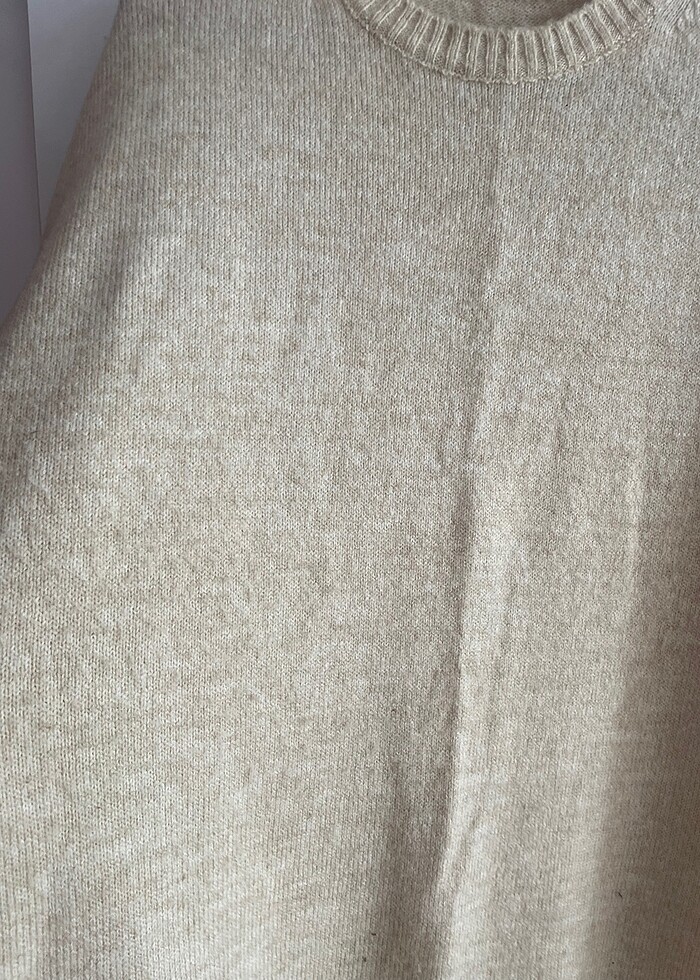 Krem Kazak Elbise - Görsel 3