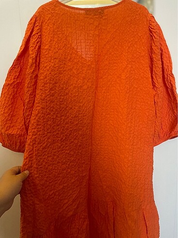 Turuncu Renk Lcw Elbise - Görsel 6