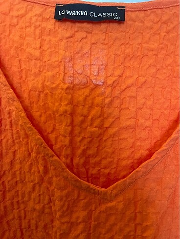 Turuncu Renk Lcw Elbise - Görsel 5
