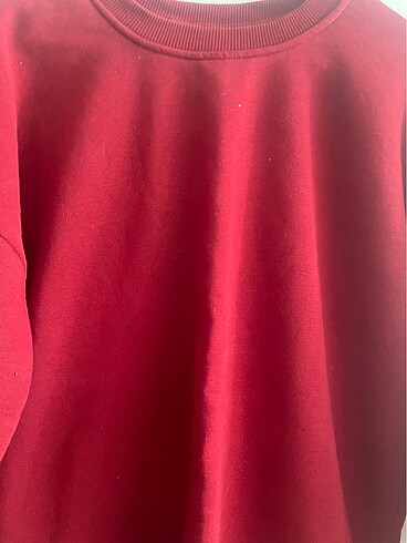 Kırmızı Kalın Sweatshirt - Görsel 3