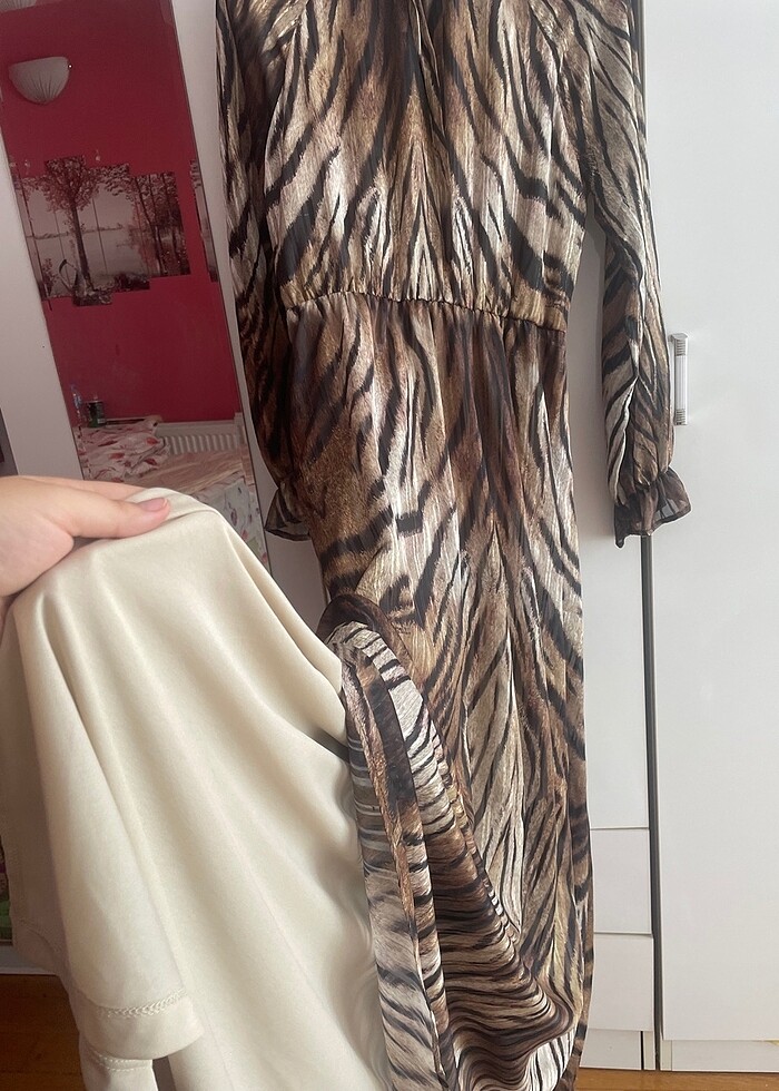 Leopar Desen Elbise - Görsel 5