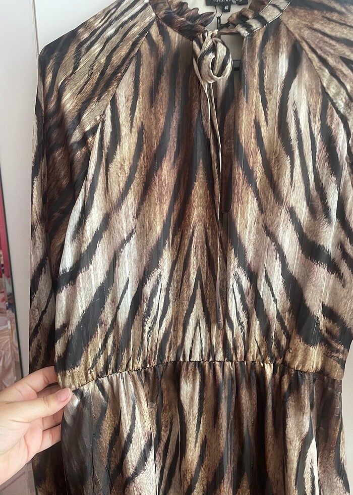 Leopar Desen Elbise - Görsel 3