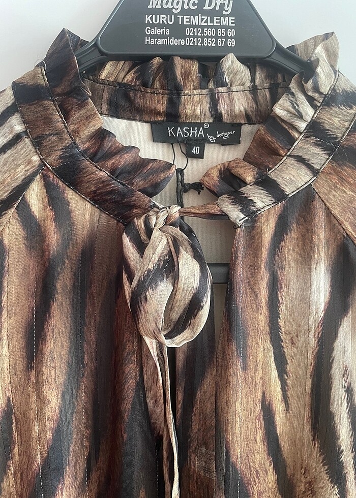 Leopar Desen Elbise - Görsel 4