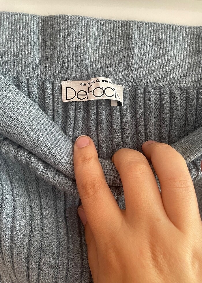 Defacto Mavi Triko Kalem etek - Görsel 4