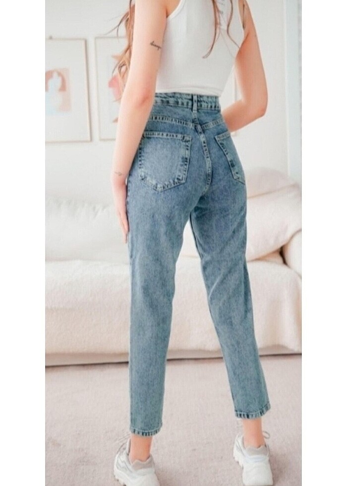 Lcw Mom Jeans Kot Pantolon - Görsel 3