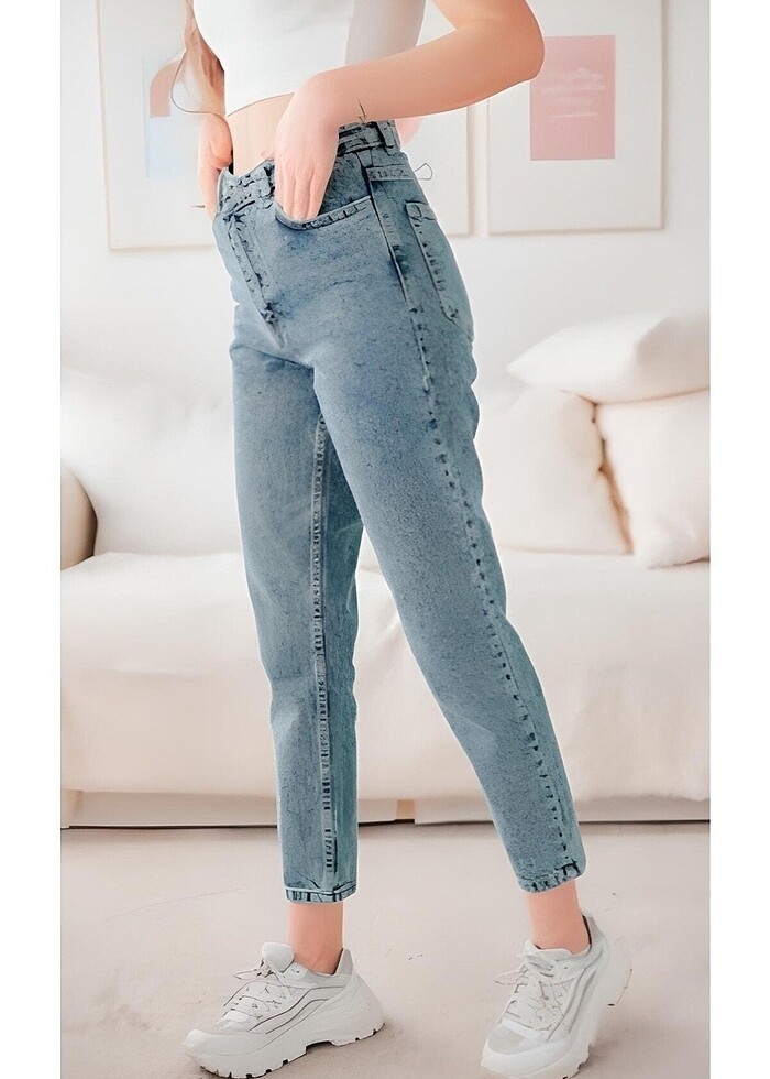 Lcw Mom Jeans Kot Pantolon - Görsel 2