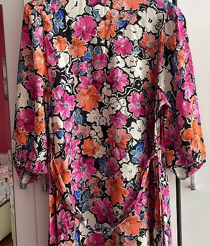 Lcw Pembe Çiçekli Elbise - Görsel 5