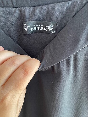 Siyah Astarlı Şifon Uzun Etek - Görsel 5