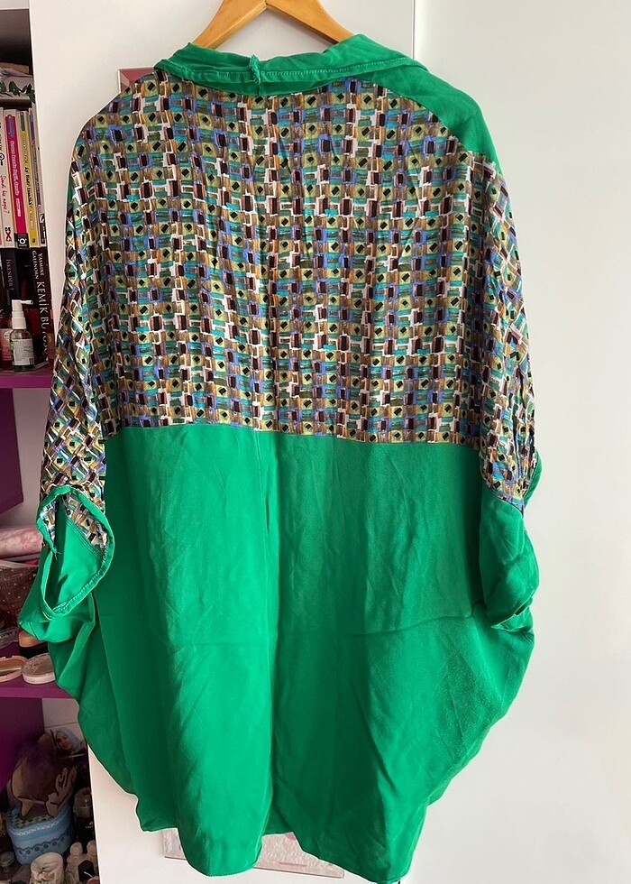 Yeşil Desenli Kimono - Görsel 3