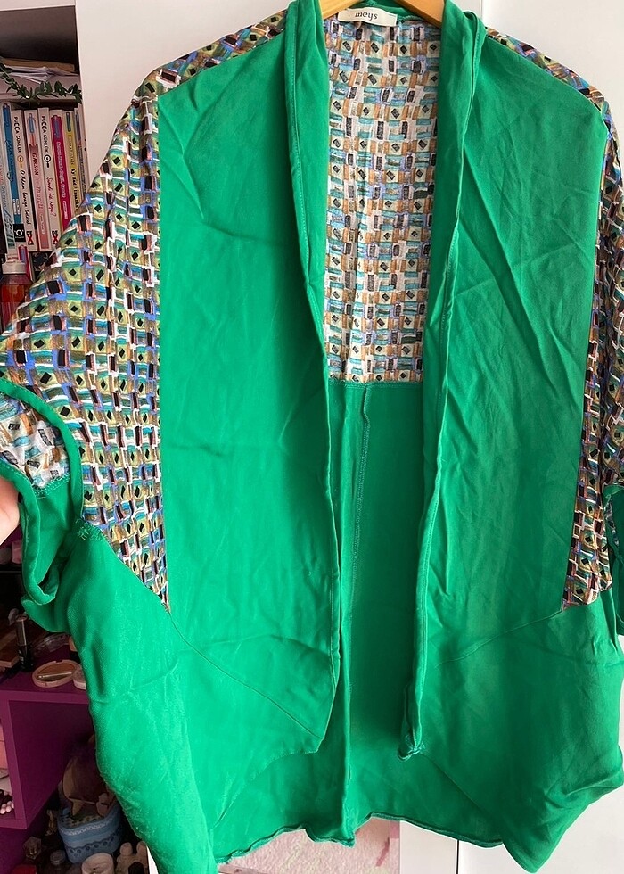 Yeşil Desenli Kimono - Görsel 2