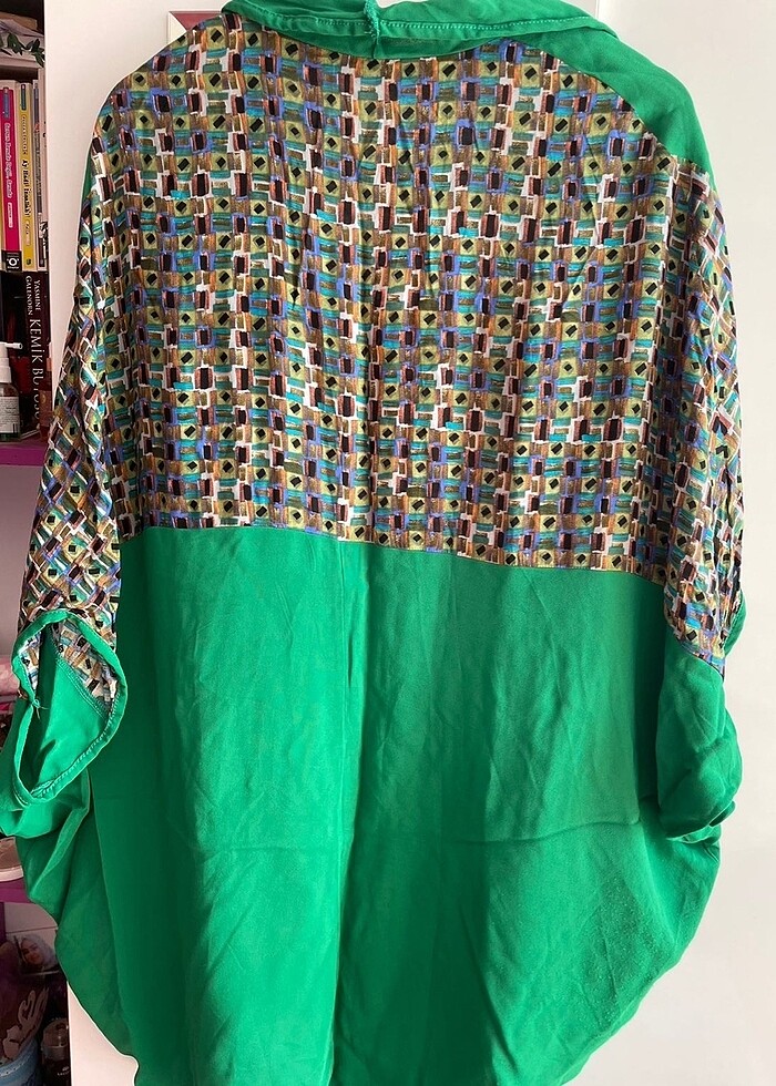 Yeşil Desenli Kimono - Görsel 4