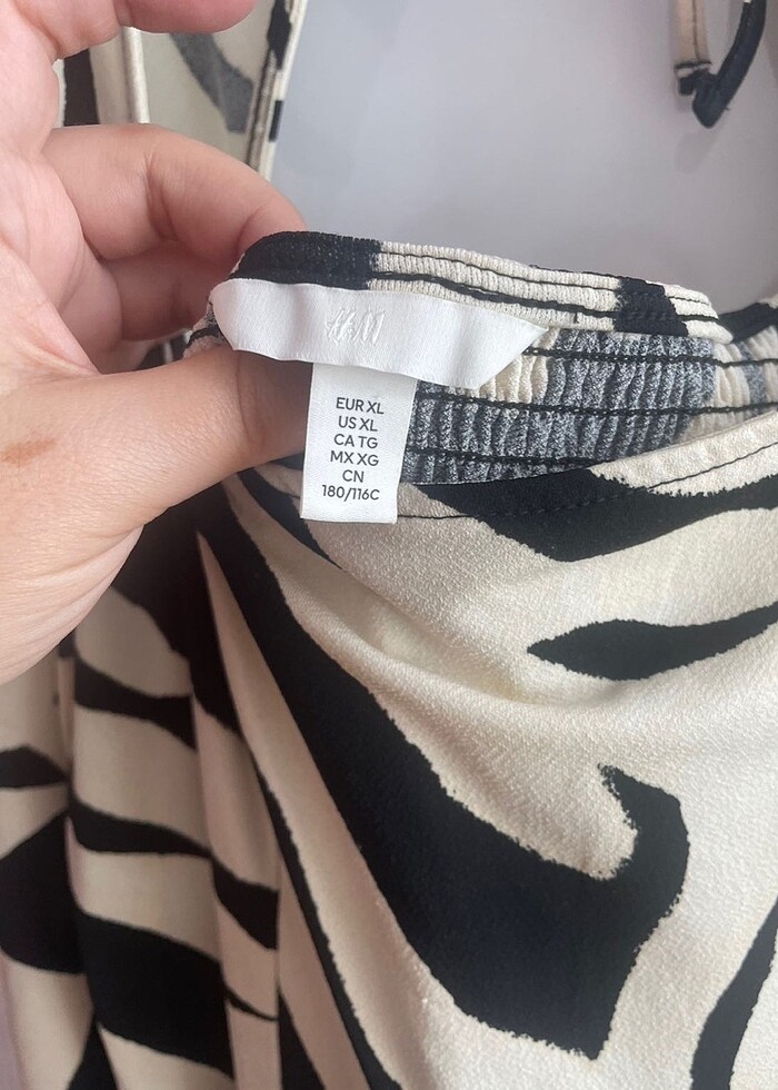 Zebra Desen H&M Elbise - Görsel 5