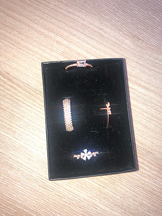 Rose gold yüzük seti