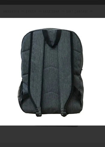 Beden Quiksilver Gri Fermuarlı Erkek Sırt Çantası