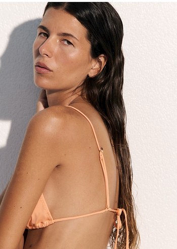 H&M Bordo İpli Bohem Bikini Takımı (36-38 beden)