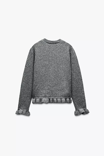 Zara ZARA FIRFIRLI TRİKO HIRKA
