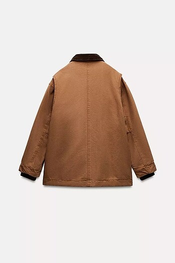 Zara ZARA ZW KOLEKSİYONU KONTRAST YAKALI KAPİTONE CEKET