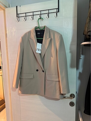s Beden ten rengi Renk ZARA KRUVAZE OVERSIZE BLAZER