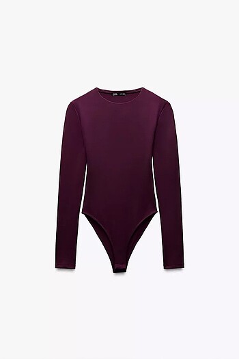 ZARA UZUN KOLLU POLİAMİD BODY