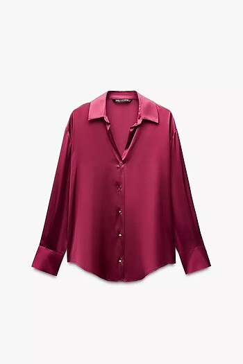 ZARA BASIC SATEN GÖMLEK