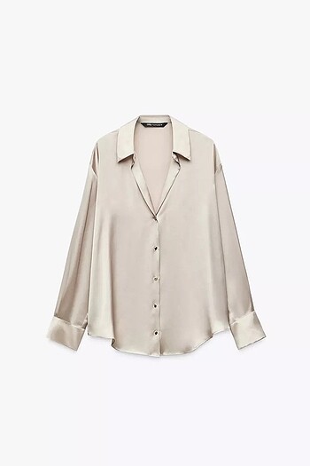 ZARA BASIC SATEN GÖMLEK