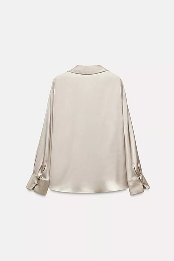 Zara ZARA BASIC SATEN GÖMLEK