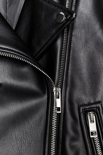 xs Beden ZARA SUNİ DERİ BIKER CEKET