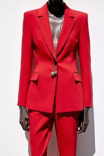 ZARA VATKALI VÜCUDA OTURAN BLAZER CEKET