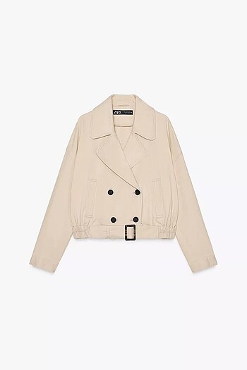 s Beden ZARA KENARI LASTİKLİ CROP CEKET