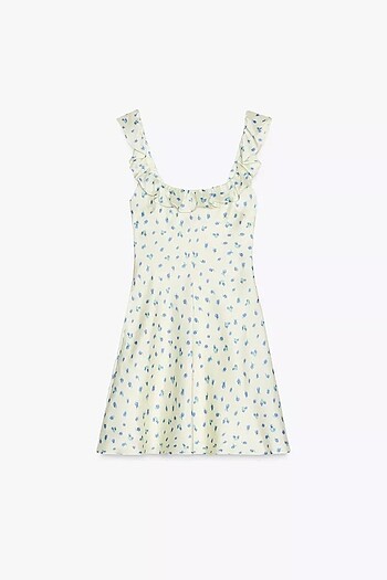 s Beden çeşitli Renk ZARA DESENLİ SATEN ELBİSE