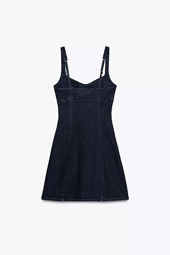 s Beden ZARA Z1975 ASKILI MİNİ DENİM ELBİSE