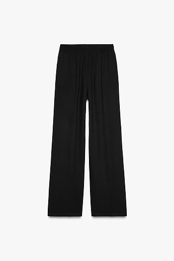 ZARA BELİ ELASTİK GENİŞ PAÇA PANTOLON
