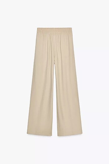 xs Beden ZARA BELİ ELASTİK GENİŞ PAÇA PANTOLON