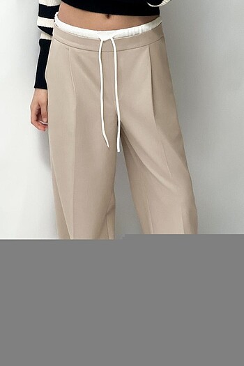 s Beden ZARA ÇİFT BEL BANTLI WIDE LEG PANTOLON