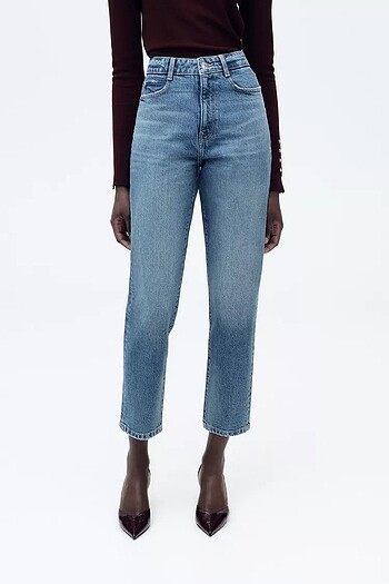 ZARA Z1975 YÜKSEK BEL MOM PAÇA JEAN