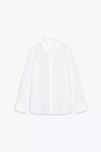 xs Beden ZARA ZW COLLECTION 0 KETEN GÖMLEK