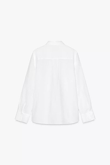 xs Beden beyaz Renk ZARA ZW COLLECTION 0 KETEN GÖMLEK