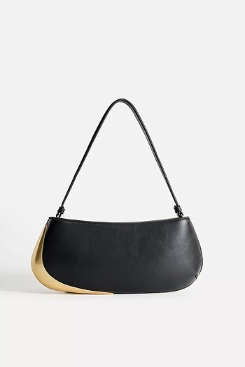 ZARA METALİK DETAYLI KOL ÇANTASI