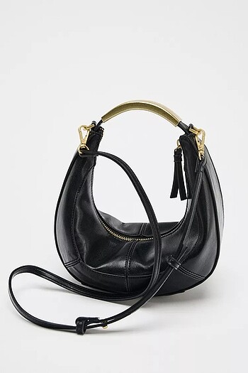 ZARA METAL SAPLI OVAL ÇANTA