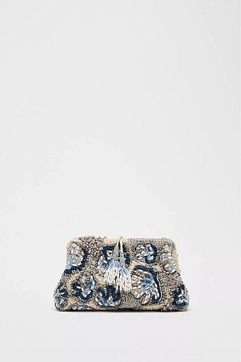 ZARA BONCUKLU CLUTCH ÇANTA