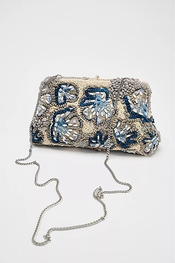  Beden ZARA BONCUKLU CLUTCH ÇANTA
